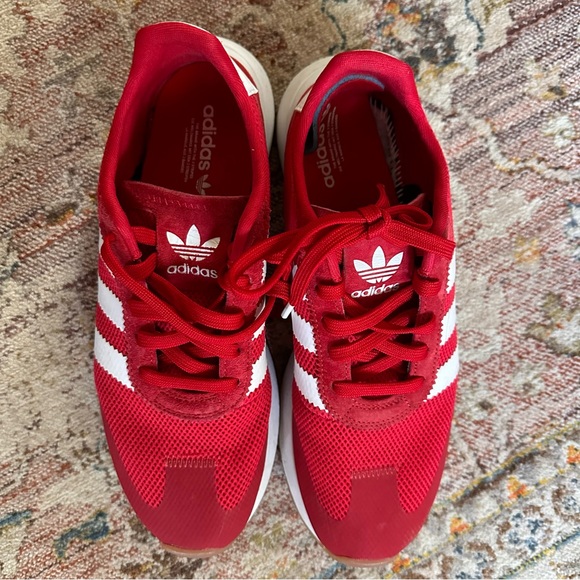 adidas Red and White Athletic Shoes - Picture 2 of 5
